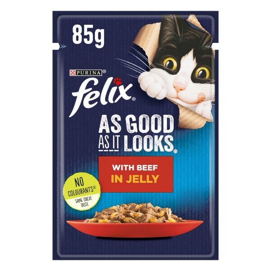 Picture of Purina Felix Beef in Jelly 85g (26/pack)
