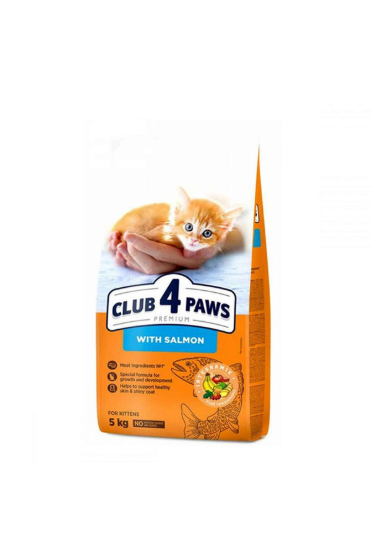 Picture of Club 4 Paws Premium Kitten Dry Cat Food with Salmon - 5kg