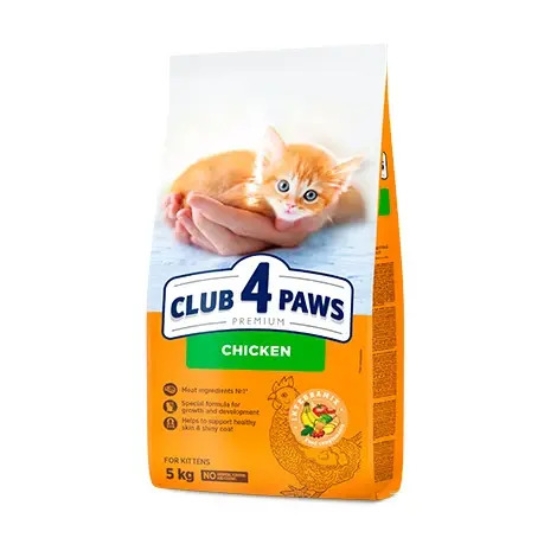 Picture of Club 4 Paws Premium Kitten Food – Chicken (14kg)