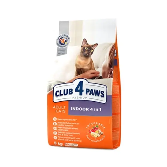 Picture of Club4Paws Adult Cat Indoor 4in1 2kg