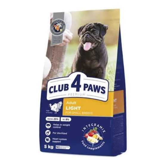 Picture of Club 4 Paws Premium Light Dry Dog Food for Small Breeds (5kg)