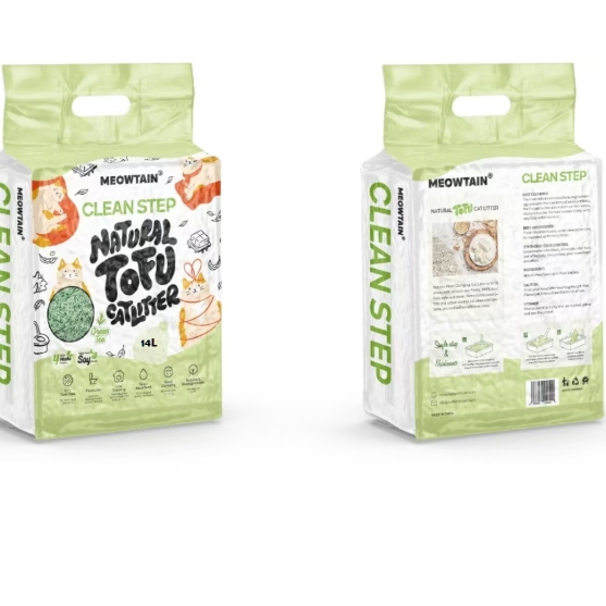 Picture of Meowtain Clean step natural tofu green tea. 7L