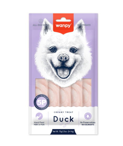 Picture of Wanpy Creamy Lickable Dog Treats – Duck Flavor  14g