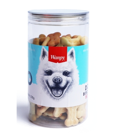 Picture of Wanpy Calcium Bone Biscuits Dog Treats (230g Jar)