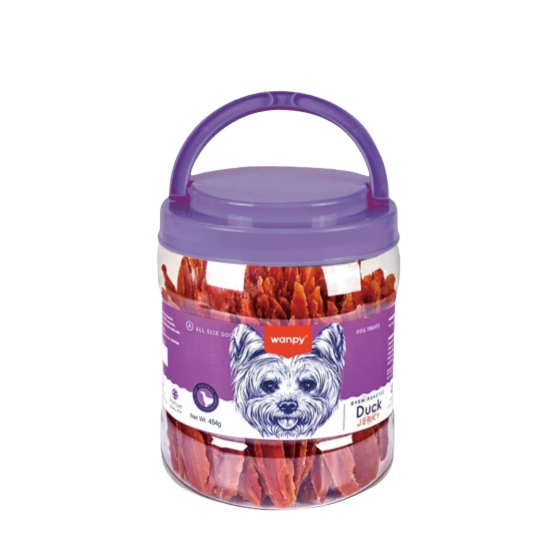 Picture of Wanpy Oven-Roasted Duck Sausages Dog Treats (380g Jar)