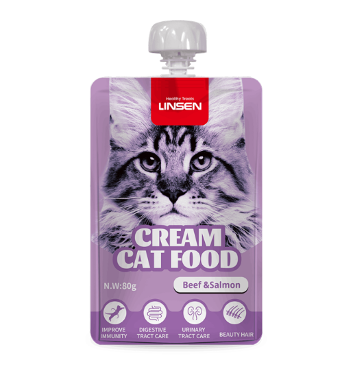 Picture of Linsen Creamy Cat Treat - Beef & Salmon  80g