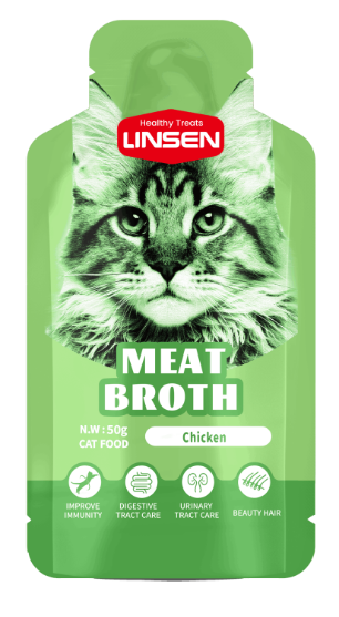 Picture of Linsen Advanced Care Chicken Meat Broth for Cats  50g  (3-Pack)
