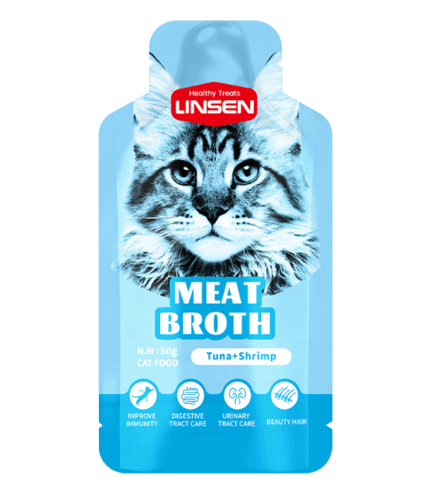 Picture of Linsen Cat Meat Broth - Tuna & Shrimp Flavor 50g