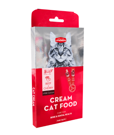 Picture of Linsen Creamy Cat Treat Beef & Cherry (Bone & Dental Care)