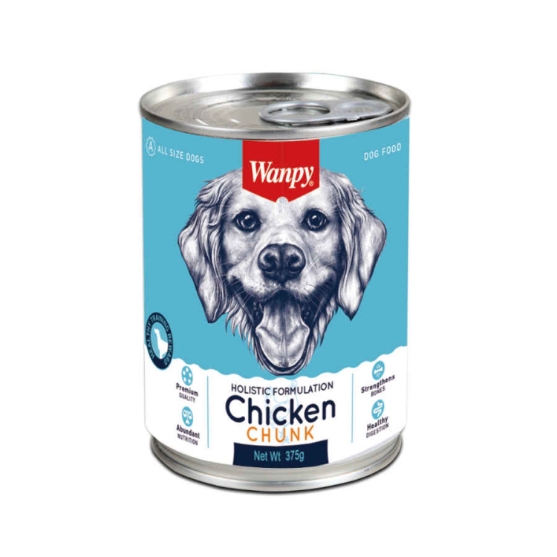 Picture of Wanpy Chicken Chunk In Broth  375g  (6-Pack)
