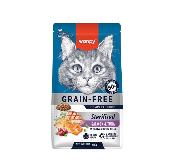 Picture of Wanpy Grain Free Adult Sterilized Salmon & Tuna Recipe 8kg