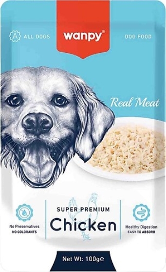 Picture of Wanpy Super Premium Wet Dog Food - Chicken Fillet Pouch  100g (6-Pack)