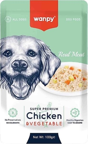Picture of Wanpy  Premium Chicken & Vegetable  Pouch  100g  (6-Pack)