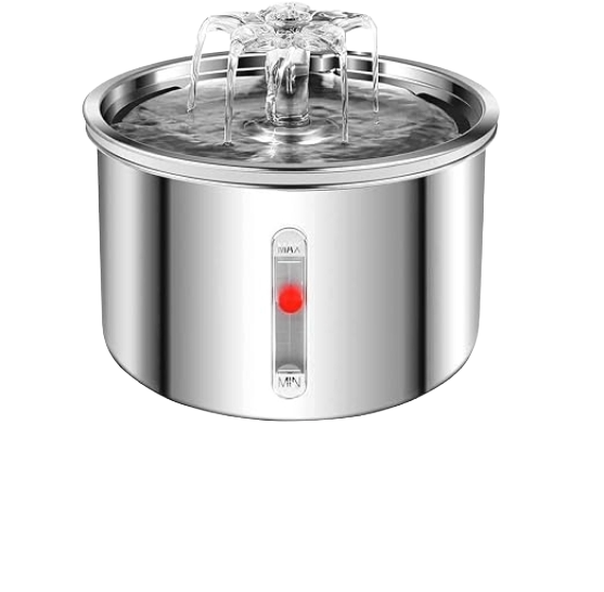 Picture of 2L Stainless Steel Automatic Cat Water Fountain with Water Level Window