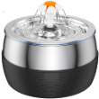 Picture of HydroFlow 3L Stainless Steel Automatic Pet Water Fountain Black