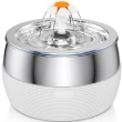 Picture of HydroFlow 3L Stainless Steel Automatic Pet Water Fountain White