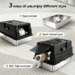 Picture of Extra Large Enclosed Stainless Steel Cat Litter Box (70x50x44 cm)