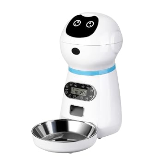 Picture of 3.5L Smart Automatic Pet Feeder Robot  with Stainless Steel Bowl & Voice Recorder