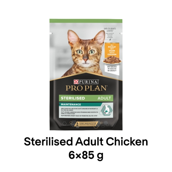 Picture of Pro Plan Sterilised Adult Chicken in Gravy 6x85 g