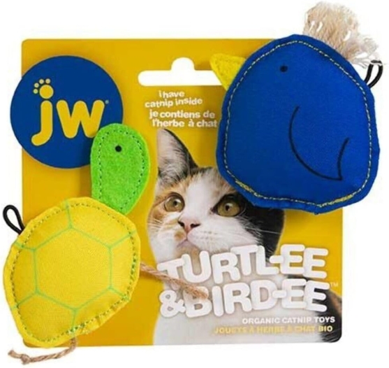 Picture of JW Pet Bird-ee & Turtl-ee Catnip Cat Toy Combo (2-Pack)