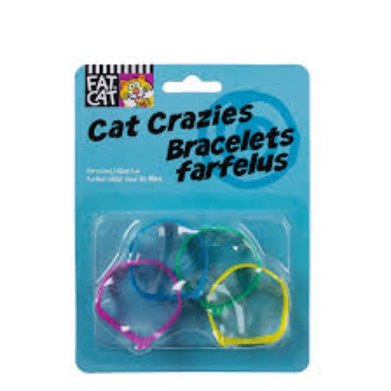 Picture of Fat Cat  Cat Crazies Bracelets Playrings Cat Toy (4-Pack)
