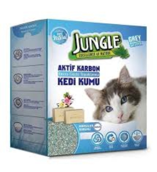 Picture of Jungle Active Carbon Marseille Soap Scented Clumping Cat Litter  (6L)