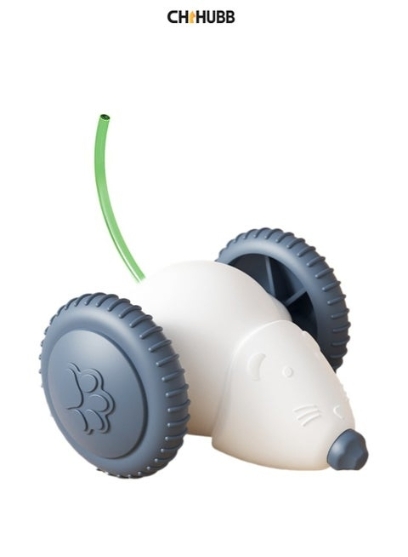 Picture of Smart Rechargeable Auto-Moving Electric Mouse Cat Toy with Large Wheels