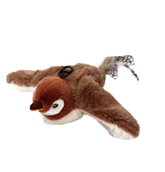 Picture of Interactive Flapping Bird Cat Toy with Realistic Chirping Sounds - USB Rechargeable