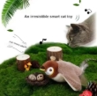 Picture of Interactive Flapping Bird Cat Toy with Realistic Chirping Sounds - USB Rechargeable