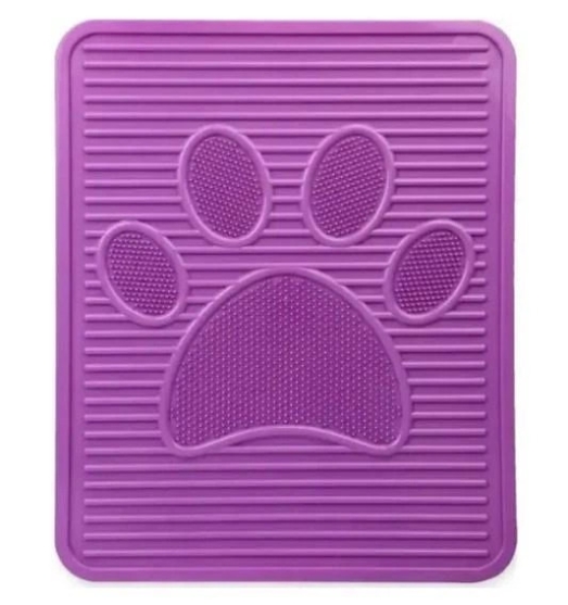 Picture of Dubex Anti-Tracking Non-Slip Plastic Cat Litter Mat (Purple)