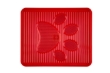 Picture of Dubex Anti-Tracking Non-Slip Plastic Cat Litter Mat (Red)