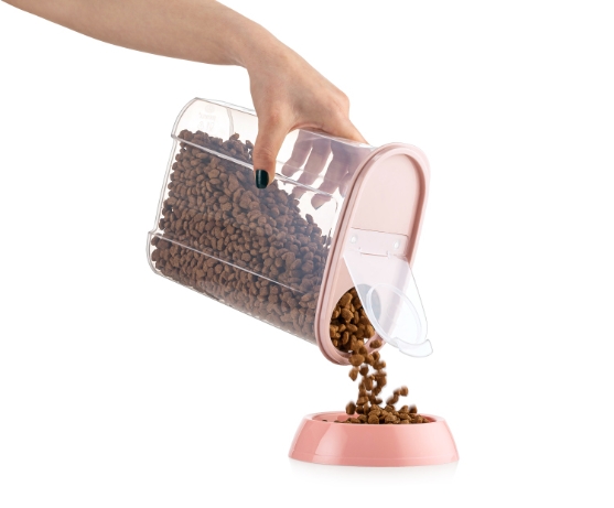 Picture of Handheld Dry Pet Food Dispenser Container with Pouring Spout & Handle (4L)