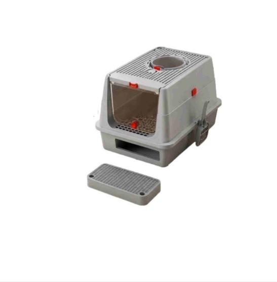 Picture of Large Enclosed Cat Litter Box with Detachable Hood