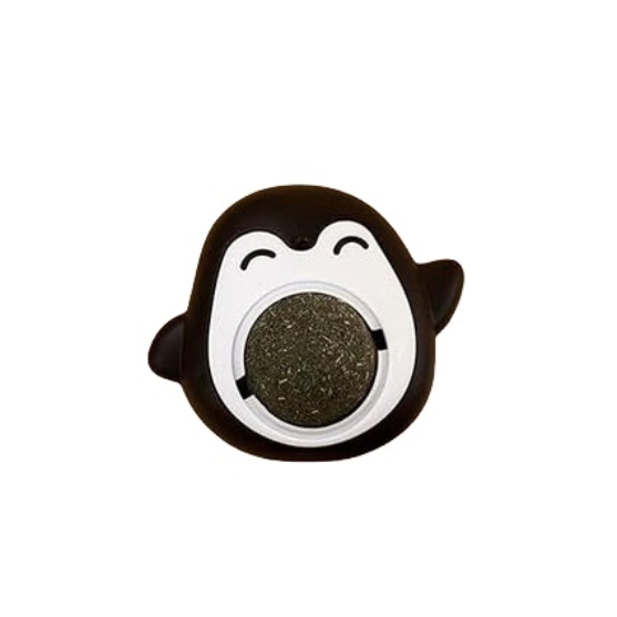Picture of 360° Rotatable Penguin Catnip Wall Ball Toy