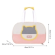 Picture of YBToo Color-Block Breathable Pet Carrier Bag (Pink/Cream)