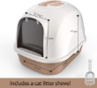 Picture of PurrSerene Fully Enclosed Hooded Cat Litter Box with Odor Control Filter 51.0 cm