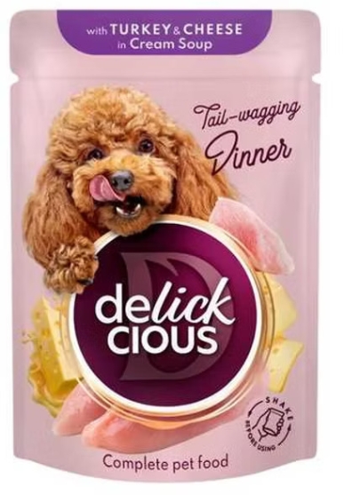 Picture of DELICKCIOUS Strips  with turkey and cheese in cream soup 85g (12/pack)