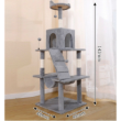 Picture of Feandrea 142cm Multi-Tier Plush Cat Tree Tower with Hammock