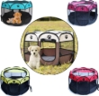 Picture of Portable Octagonal Foldable Pet Playpen Medium ( 91X58 cm ) Blue/Cream