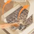 Picture of Enclosed Stainless Steel Cat Litter Box with Sifting Pedal Mat & Scoop