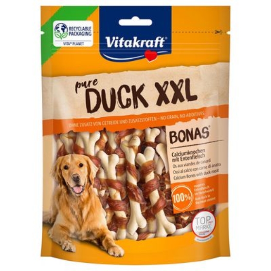 Picture of Vitakraft Pure Duck XXL Bonas Calcium Bones Dog Treats 200g
