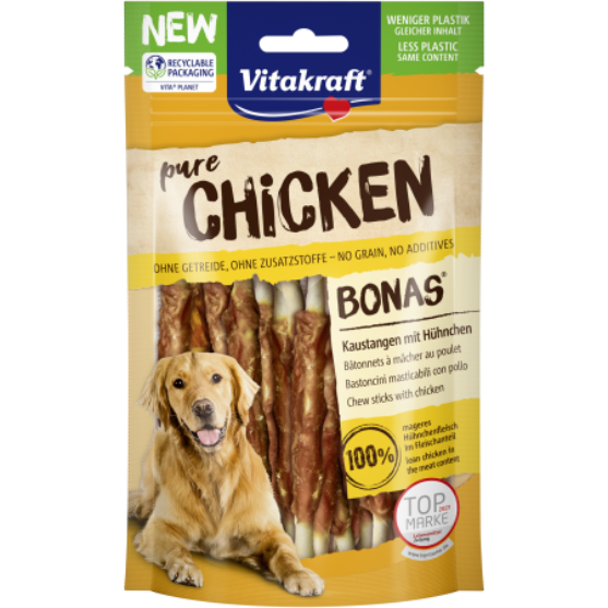 Picture of Vitakraft Pure  CHICKEN Bonas Chew Stick,Chicken  80g
