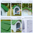 Picture of All-Weather Plastic Dog House with Adjustable Skylight & Security Wire Door  XXL