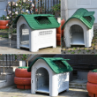 Picture of All-Weather Plastic Dog House with Adjustable Skylight & Security Wire Door  XXL