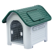 Picture of All-Weather Plastic Dog House with Adjustable Skylight & Security Wire Door  XXL