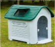 Picture of All-Weather Plastic Dog House with Adjustable Skylight & Security Wire Door  XXL