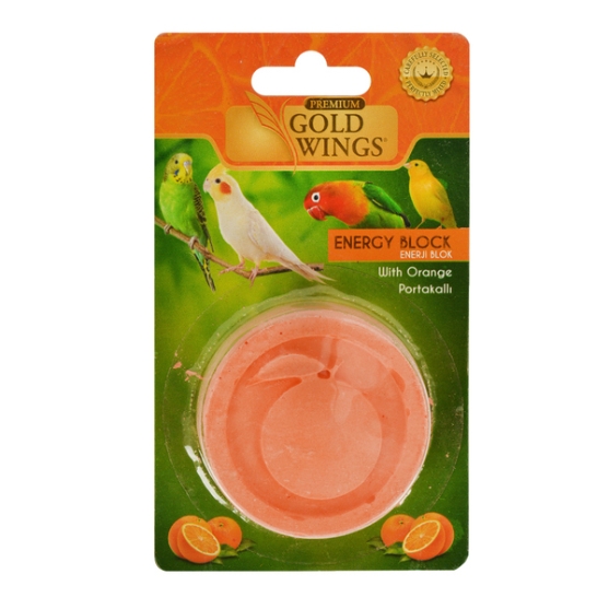 Picture of Gold Wings Premium Bird Energy Block - Orange Flavor (10- Pack)