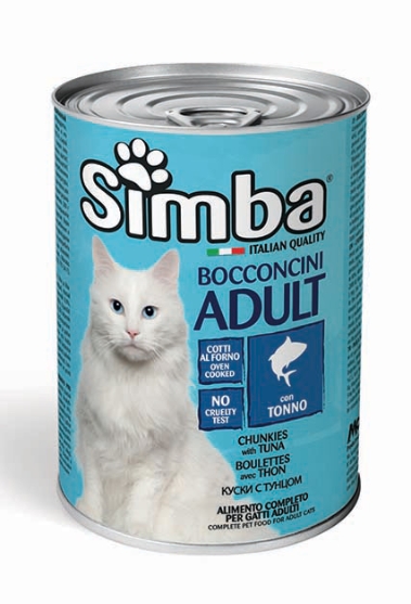 Picture of Monge Simba Adult Wet Cat Food Chunkies with Tuna 415g (12/Pack)