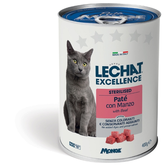 Picture of Lechat Excellence Paté With Beef 400g  (12/Pack)