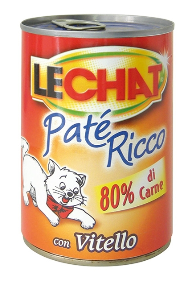 Picture of LeChat Adult Paté Ricco with Veal  400g (12/Pack)